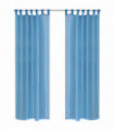 Turquoise Sheer Curtain 140 x 225 cm 2 pcs