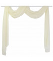 Sheer Voile Drape 140 x 600 cm Cream