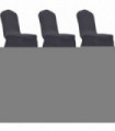 Stretch Chair Cover 6 pcs Anthracite