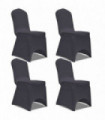 Stretch Chair Cover 4 pcs Anthracite