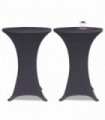 Stretch Table Cover 2 pcs 80 cm Anthracite