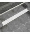 Linear Shower Drain Bubble 930x140 mm Stainless Steel
