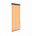 Outdoor Roller Blind 60x250 cm White and Orange