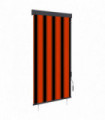 Outdoor Roller Blind 80x250 cm Orange and Brown