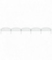 Arched Pond Fence Set 77.3x26 cm Green