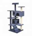 vidaXL Cat Tree with Sisal Scratching Posts 125 cm Dark Blue