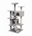 Cat Tree with Sisal Scratching Posts 125 cm Grey