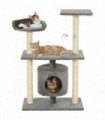 Cat Tree with Sisal Scratching Posts 95 cm Grey