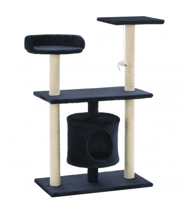 Cat Tree with Sisal Scratching Posts 95 cm Dark Blue
