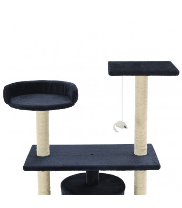 Cat Tree with Sisal Scratching Posts 95 cm Dark Blue