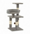 Cat Tree with Sisal Scratching Posts 65 cm Grey