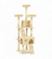 Cat Tree with Sisal Scratching Posts 170 cm Beige