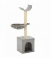 Cat Tree with Sisal Scratching Posts 105 cm Grey