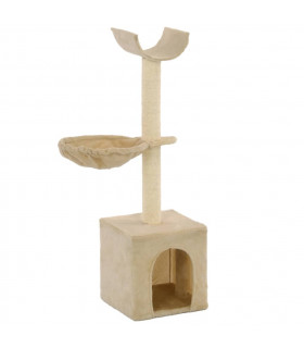 Cat Tree with Sisal Scratching Posts 105 cm Beige