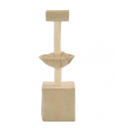 Cat Tree with Sisal Scratching Posts 105 cm Beige