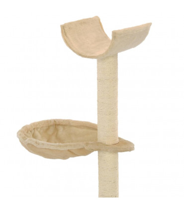 Cat Tree with Sisal Scratching Posts 105 cm Beige