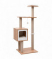 Cat Tree with Sisal Scratching Mat 123 cm - White