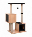 Cat Tree with Sisal Scratching Mat 104 cm - Black