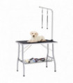 Adjustable Dog Grooming Table with 2 Loops and Basket