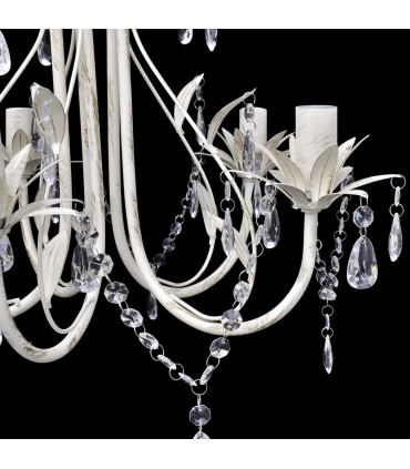Crystal Pendant Ceiling Lamp Chandelier Elegant 5 Bulb Sockets