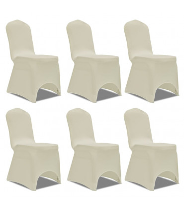 Chair Cover Stretch Cream 6 pcs