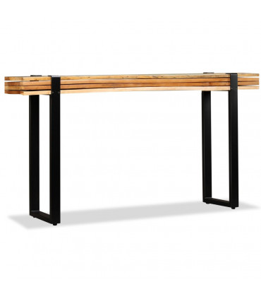 Console Table Solid Reclaimed Wood Adjustable