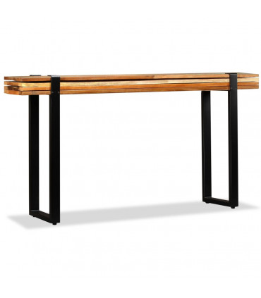 Console Table Solid Reclaimed Wood Adjustable