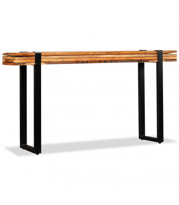 Console Table Solid Reclaimed Wood Adjustable