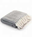 Throw Cotton Herringbone 160x210 cm Navy Blue