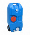 Wheeled Water Tank for Camping 40 L Blue