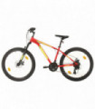 Mountain Bike 21 Speed 27.5 inch Wheel 38 cm Red