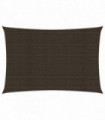 Sunshade Sail 160 g/m² Brown 2x4 m HDPE