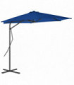 Outdoor Parasol with Steel Pole Blue 300x230 cm