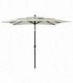 3-Tier Parasol with Aluminium Pole Sand 2.5x2.5 m