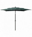 3-Tier Parasol with Aluminium Pole Green 2.5x2.5 m