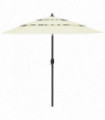 3-Tier Parasol with Aluminium Pole Sand 2.5 m