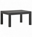 Garden Table Anthracite 58x58x41 cm PP Rattan