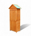 Garden Storage Cabinet Brown 79x49x190 cm