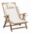 Outdoor Deck Chair Bamboo