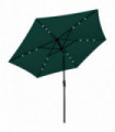 LED Cantilever Umbrella 3 m Green