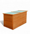 Garden Storage Box 126x72x72 cm Wood