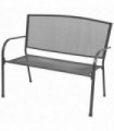 Garden Bench 108 cm Steel and Mesh Anthracite