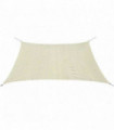 Sunshade Sail HDPE Square 2x2 m Cream