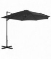 Cantilever Umbrella with Aluminium Pole Anthracite 300 cm