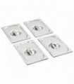 Lids for GN 1/4 Pan 4 pcs  Stainless Steel