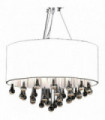 Chandelier with 85 Crystals White