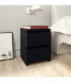 Bedside Cabinet Black 30x30x40 cm Engineered Wood