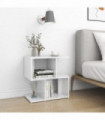 Bedside Cabinet High Gloss White 50x30x51.5 cm Engineered Wood