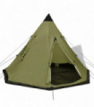 Four People Tent Camping Outdoors Vacation with Bag Green