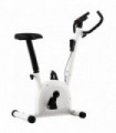 vidaXL Exercise Bike with Belt Resistance White